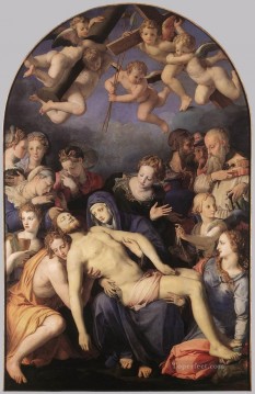 キリストの堆積 フィレンツェ・アニョロ・ブロンズィーノ Oil Paintings